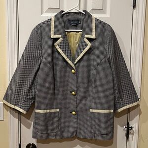 Koret Black and White Checkered Jacket